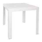 Tavolo da pranzo quadrato da esterno da 31 pollici - Tavolo da bistrò moderno con design in tessuto resistente alle intemperie