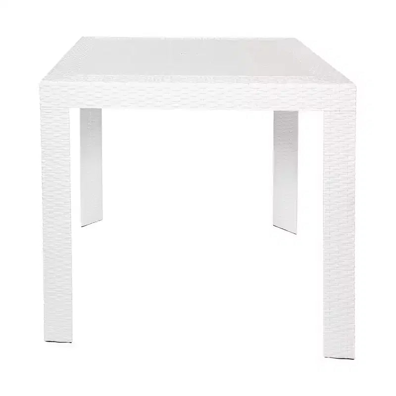 Tavolo da pranzo quadrato da esterno da 31 pollici - Tavolo da bistrò moderno con design in tessuto resistente alle intemperie