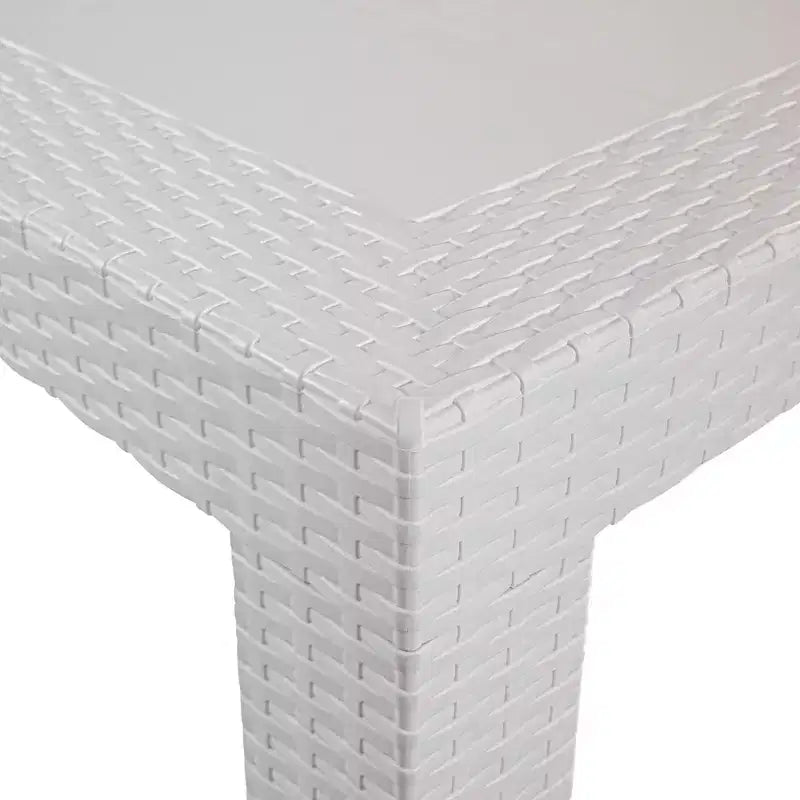 Tavolo da pranzo quadrato da esterno da 31 pollici - Tavolo da bistrò moderno con design in tessuto resistente alle intemperie