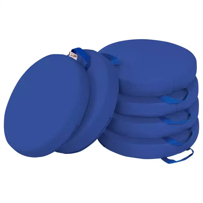 Cuscino da pavimento rotondo con maniglia, set da 6 pezzi
