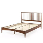 Linda Wood Platform Bed Frame Brown - Zinus